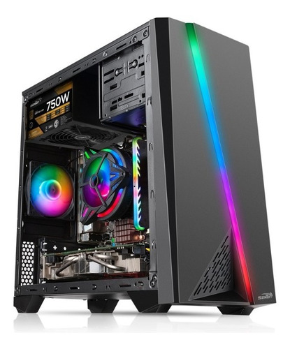 Gabinete Pc Gamer Sentey F10 Rgb Usb 3.0 Acrilico Garantia