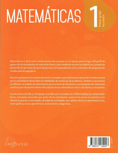 Matemáticas 1 Serie Constructores De Larousse Secundaria Nem