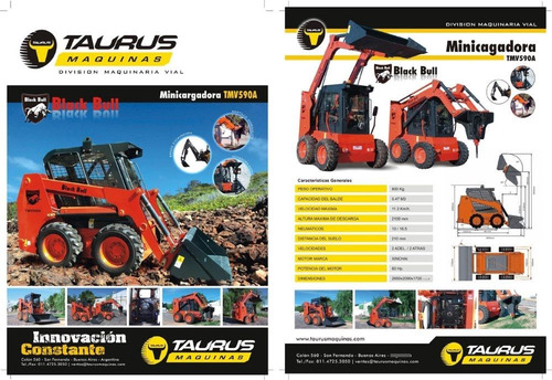 Imagen 2 de 14 de Minicargadora Taurus - Okm - 60 Hp - Garantida