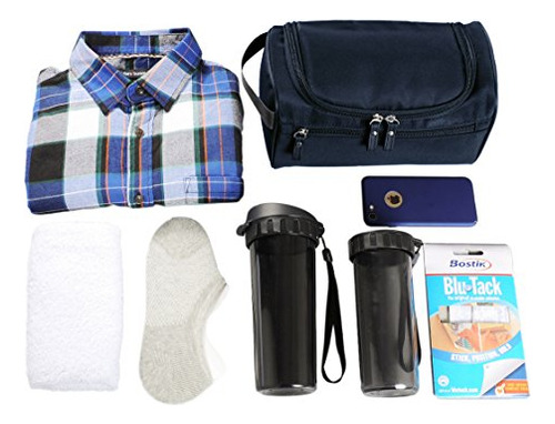 Para Hombre Afeitado De Viaje Pequeña Para Colgar Lavar Bols