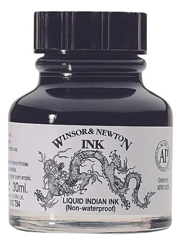 Tintero Tinta India Líquida 30ml Winsor & Newton Caligrafía