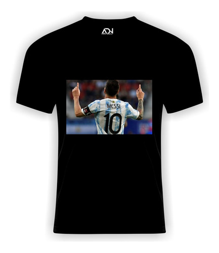 Remera Argentina Campeón Messi Espalda  /  Zona Sur