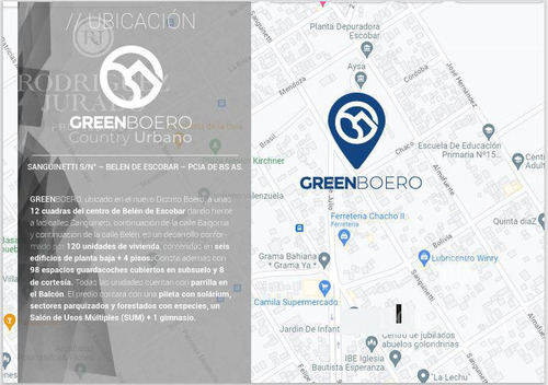 Green Boero Country Urbano - Distrito Boero - Depto De 3 Ambientes - Anticipo