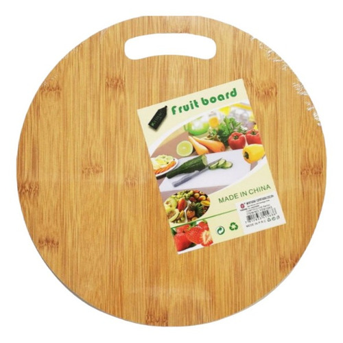 Tabla Picar Madera Bambú Corte Carne Vegetales Picoteo Queso