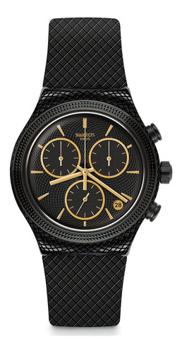 Relojes Swatch Reloj Swatch Crazy For Precious Crazy For Pre Color de la malla Negro Color del bisel Negro Color del fondo Negro