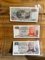 Comprar Lote 3 Billetes Pesos Argentinos 1 5 10 Pesos Argentina