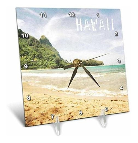 3drose Dc*****kauai Hawaii Tropical Beach - Reloj De Escrito