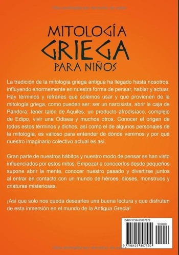 Mitologia Griega Para Niños Fascinantes Mitos De.., De Morales, Flavio. Editorial Independently Published En Español