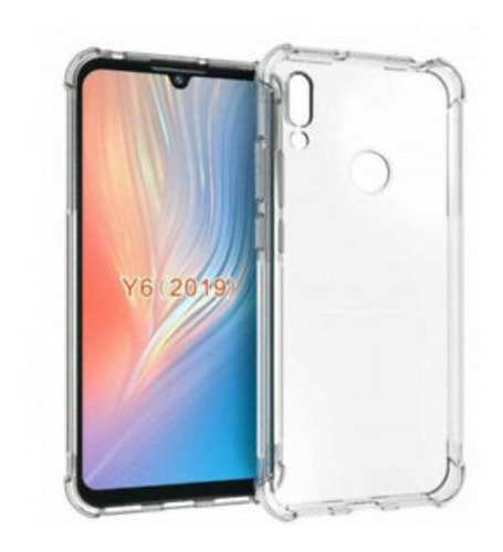 Carcasa Forro Funda Para Huawei Y6 2019 Reforzad Transparent