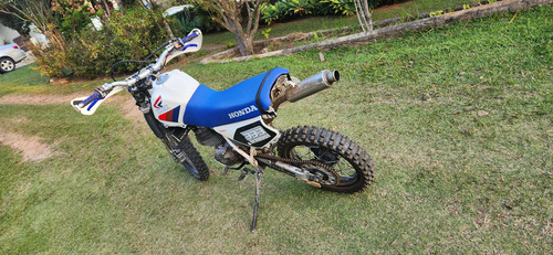 Moto De Trilha Honda Xlx 350r Com Placa Amarela