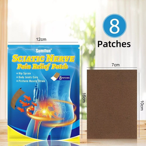 3 Bolsas De Parches Para Aliviar El Dolor De Ciática (24 Uni