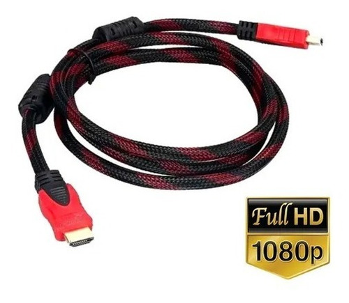 Imagen 2 de 7 de Premium Hdmi Cable 5 Metros Doble Filtro 1.4 3d 4k Mallado