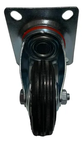 Rueda De Acero Giratoria 8 X 3 Pulgadas - Alta Resistencia, Tipo 5380S-A1-SS, Para Carritos O Equipo