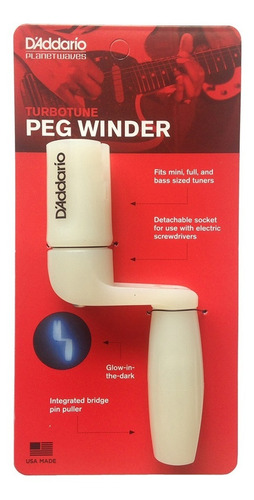 Enrollador De Cuerdas / Peg Winder Daddario Pw-ttpw-01