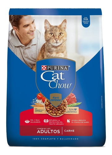 Cat Chow Gato Adulto Carne 15 Kg Con Regalo 