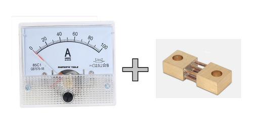 Amperimetro Analogico 500 A Corr Continua Para Panel + Shunt