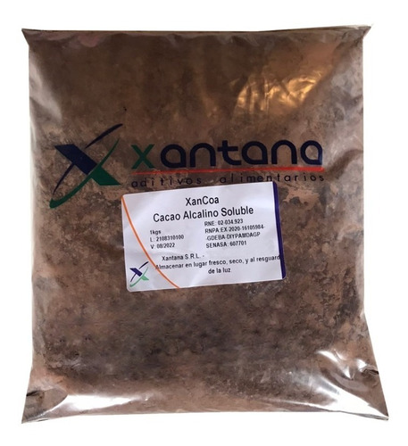 Cacao Amargo Puro Soluble X 1 Kg - Importado - Cacao Natural