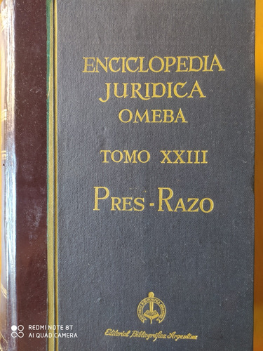 Enciclopedia Jurídica Omeba Tomo 23