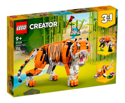 Lego® Creator - Tigre Majestuoso (31129) Cantidad De Piezas 755