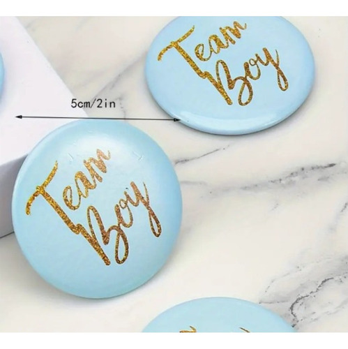 Chapas Distintivas Team Boy Or Girl
