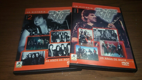 Riff La Historia Vol 1 Y 2-25 Años De Rock Dvd