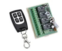 Comprar Receptor Inalambrico 4 Canales 1 Control Remoto Rf 433mhz