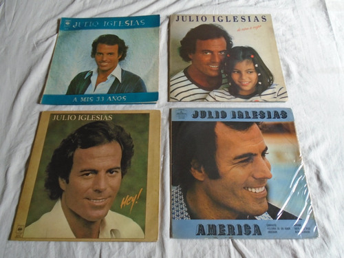 Lote De 4 Discos De Vinilo De Julio Iglesias. Oferta!