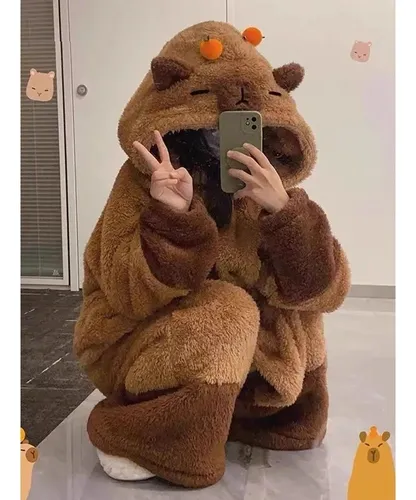 L Pijama De Capibara, Pijama, Ropa De Dormir Cálida