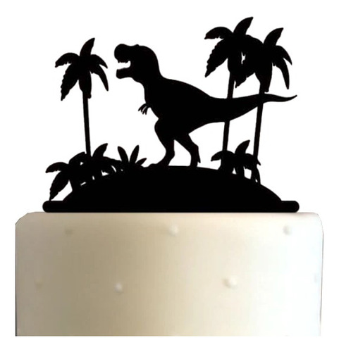 Cake Topper Adorno Torta - T Rex Dinosaurio Personalizado