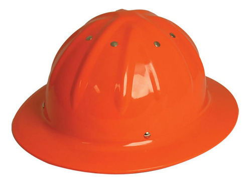 Full Ala Aluminio Duro Sombrero Hi-viz Naranja