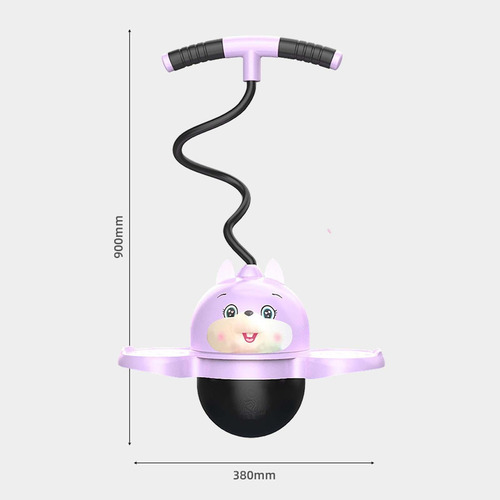 Pogo Ball Con Mango Ejercicio Pogo Stick Pelota Conejo Rosa