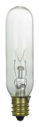 Candelabro Incandescente Base T6 Foco Tubular Transparente C