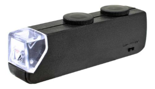 Imagen 3 de 4 de Microscopio De Bolsillo Con Luz Led 60x 100x Verden