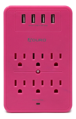 Aduro Surge Protector Multi Outlet Power Strip Station Usb