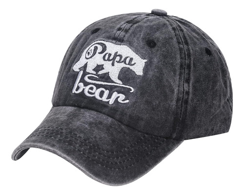 Waldeal - Gorro Bordado Para Hombre Con Diseño De Oso Papá, 