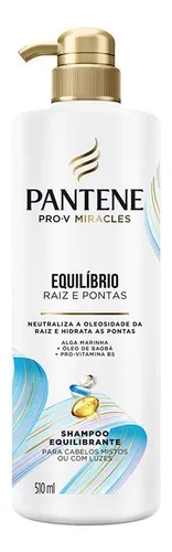 Shampoo Equilibrante Pantene Equilíbrio Raiz E Pontas 510ml