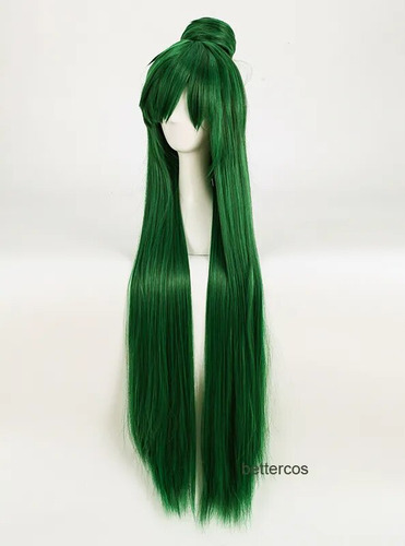 Sailor Pluto Meiou Setsuna Cosplay Wig Long Green With Detac