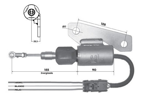 Solenoide De Pare 24v Mot Cummins B