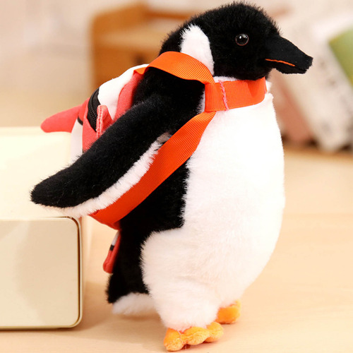 Simulation Plushs Toys, Bonita Mochila Con Forma De Pingüino
