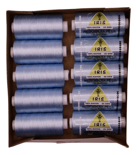Caja Seda Amarilla Hilosiris (caja Con 10 Tubos De 25gr C/u) 914