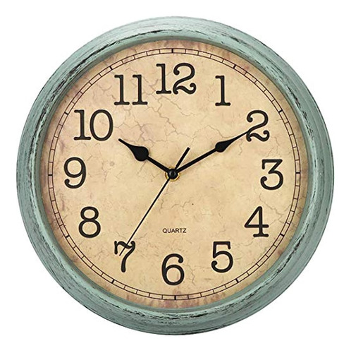 Reloj De Pared Retro / Vintage De 12 Pulgadas De Hylanda, Re