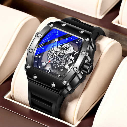 A Reloj Con Forma De Tonel Resistente Al Agua B119