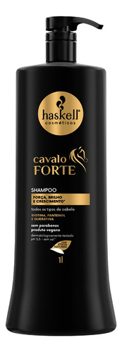 Kit Shampoo Haskell Cavalo Forte Pantenol 1 Litro - 02un