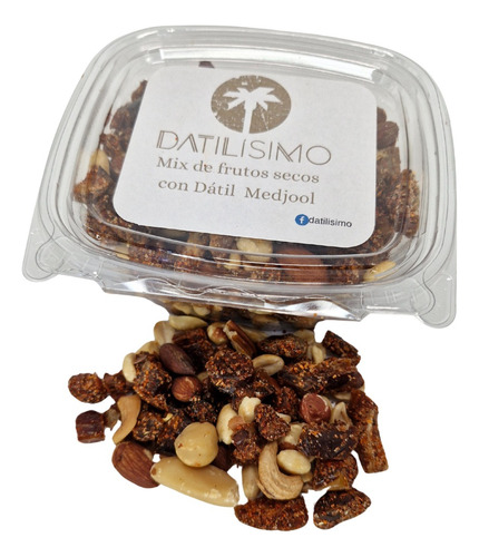 Dátil En Trozos Con Chilito Y Mix De Cacahuates