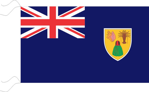 Bandera De Islas Turcas Y Caicos Estampada De 150 X 90 Cm