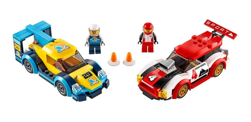 Lego City 60256 Coches De Carreras 2 Vehiculos 190 Piezas