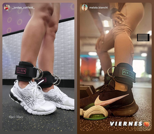 Par De Tobilleras Rosas Para Entrenamiento De Piernas, Gym Rosa