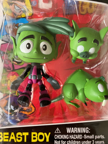 Chico Bestia Beast Boy Teen Titans Go Jazwares 2017 10cms (Usado)