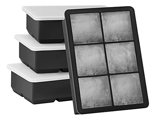 Kootek Ice Cube Trays 4 Unidades - Bandeja De Silicona Para 