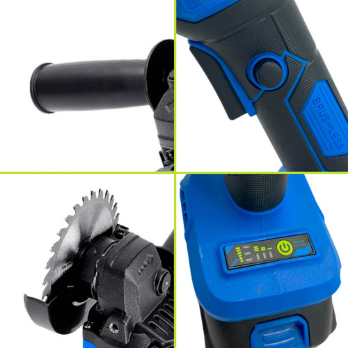 Lixadeira Eletrica Esmerilhadeira Angular A Bateria 48v